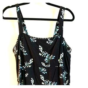 Cropped Floral Maternity Jumpsuit